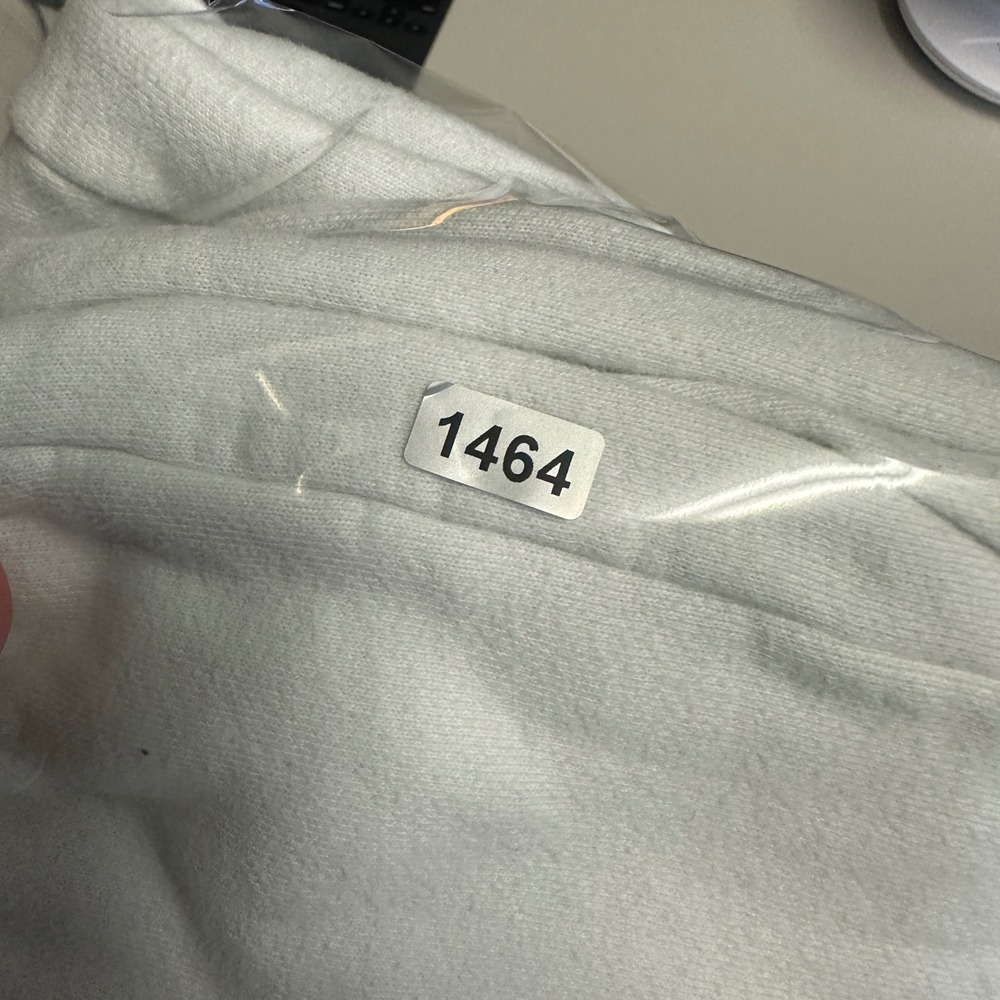 Aritzia Tna Cozy Fleece Mega Cargo Sweatpants Womens 2XS White Joggers High Rise - Picture 13 of 13